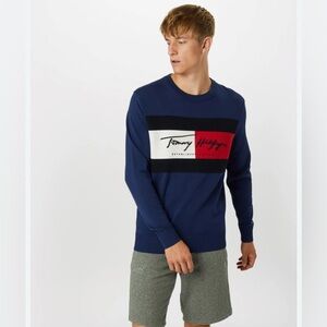 Tommy Hilfiger Signature Cotton Sweater - Size XL